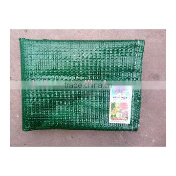 PP cabbage mesh bags, shiny green bags