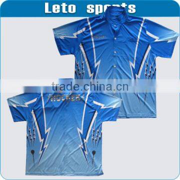 custom sublimation sportswear for dart team wear wholesale polo style