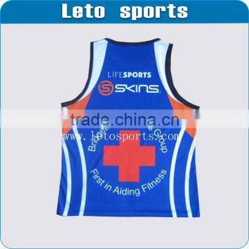 Wholesale Men Gym Singlet Custom Running Singlet Design photo-2