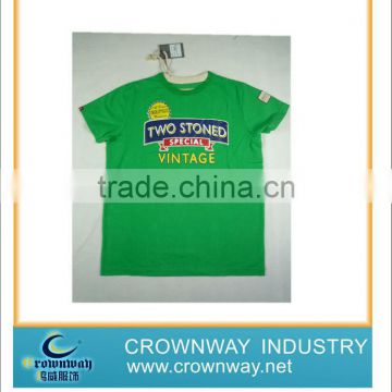 Special vintage design for mens t shirts with leather patch on sleeve