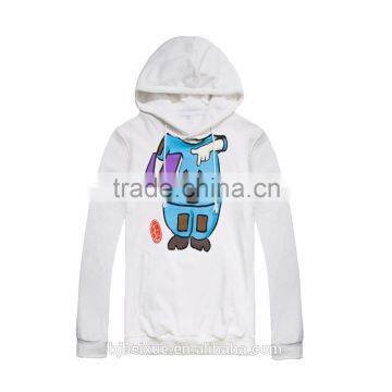 Trendy Custom Service Hooded Design Hoody Bulk Men Offset Printed White Cotton Hoodies photo-2