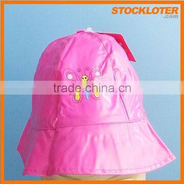 Wholesale Cheap Price Kids PVC Rain Hat stocklot 150911