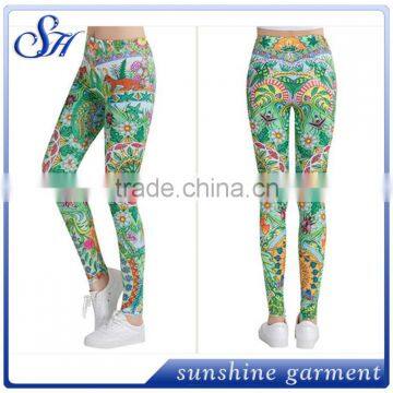 2017 Printed Spandex Woman Leggings KX006 photo-3