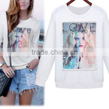 Plus size women sweater brand OEM service spring antumn European simple fashion style