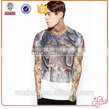 2016 fashion 3D printing best sell custom casual t shirt men's clothing