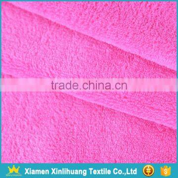 Super Soft Handfeel Colored Knitted 100% Polyester Coral Fleece Velvet Fabric photo-5