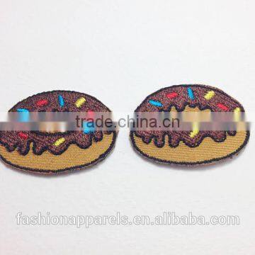 Custom High Quality Embroidered Creative Food Patch for Clothes Embroidery Patch Made in China Choose Size/color photo-3