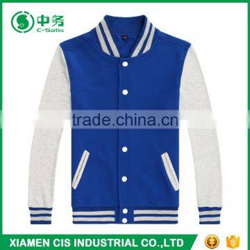 Wholesale Custom Logo Korean Fashion Red and White College Unisex Plain Varsity Jacket photo-4