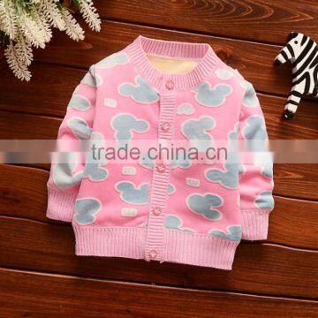 Zm40654b Baby Kids New Design 3D Embossed Warm Coat Children Soft Cardigan photo-4