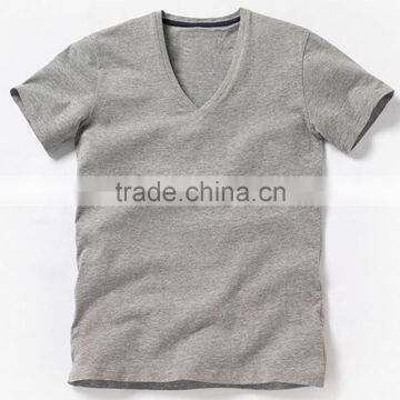 Boys V-Neck T-Shirt, 90% Ctn, 10% Melange, S/J, 160 Gsm