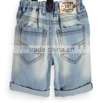 S16667A Wholesale Blue Children 100% Cotton Jeans Shorts photo-2