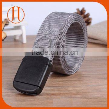 Mens fashion pom buckle outdoor nylon web belt