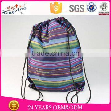 2015 fashion braces aztec material backpack drawstring backpack