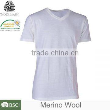 White shirt men short sleeve, high quality custom made t-shirt