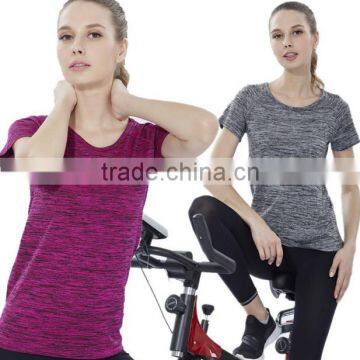 Compressed Circle Neck OEM Service T-Shirt Sports Jersey New Model Women Sportswear