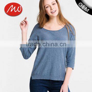 Wholesale china price new design wool pullover sweater for women