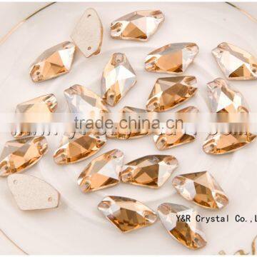 Free Shipping Galactic Gsha Color 8.5*14mm 144pcs Best Quality Crystal Rhinestones Design Sew on Glass Stones photo-4