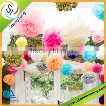 wholesale paper flower/tissue paper pompoms