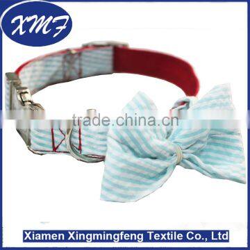 Durable Nylon Material Adjustable Pet Dog Collar With Bowknot photo-3