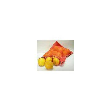 Orange , Apple Fruit PP Woven Mesh Bags Sacks Recyclable , Red Color