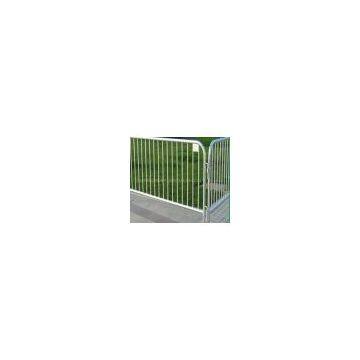 Galvanized crowd control barrier fence