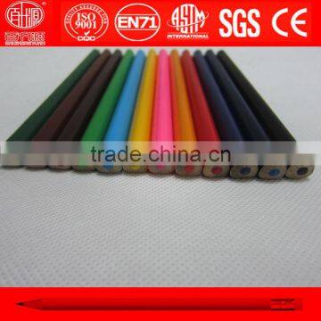 7" 12 pcs jumbo triangle color pencils