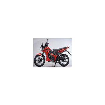 Chain Drive Red Honda Motorbike Wind Cooled , Kick Start