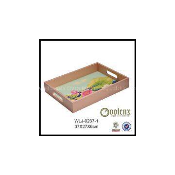 Brown Color Custom Wooden Tray