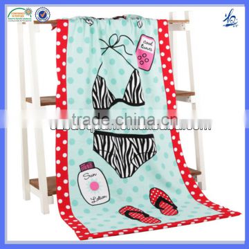 100% polyester microfiber beach towel 2017 hot sale beach towel new design beach towel