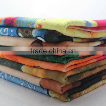 Hot sale high absorbtion microfiber printed bath towel