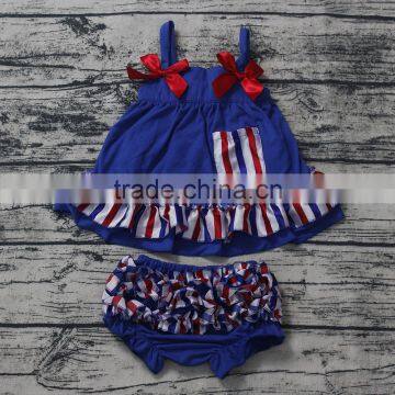 Royal Blue 4th Of July Clothes St Patricks Day Clothing Swing Top Set M7042006