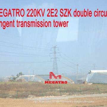 MEGATRO 220KV 2E2 SZK Double Circuit Tangent Transmission Tower photo-2