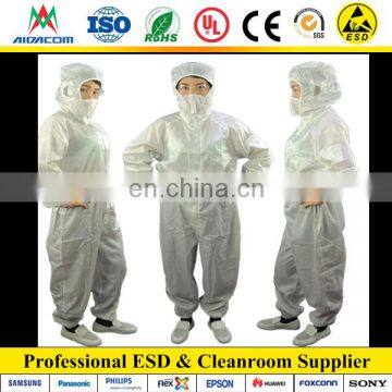 Garment factory, Stripe and grid Cleanroom ESD jumpsuit