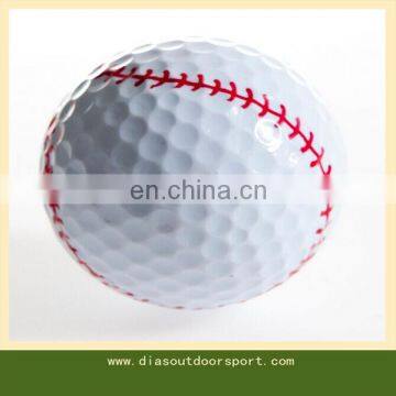 double piece baseball logo design Sporting Golf Ball