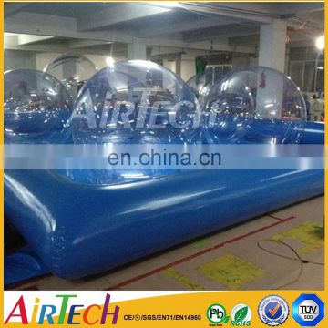 Inflatable water ball with water pool