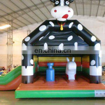 Inflatable cow bouncer for kids