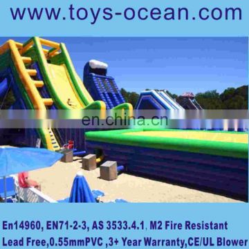 Drop Kick Water Slide - Giant inflatable ski jump water slide