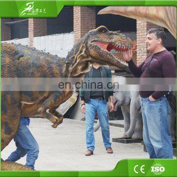 KAWAH China Manufacture Amusement Park Realistic Guy Riding Dinosaur Costume photo-4