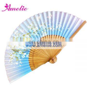 AF1438 Cherry blossom painted Japanese fan