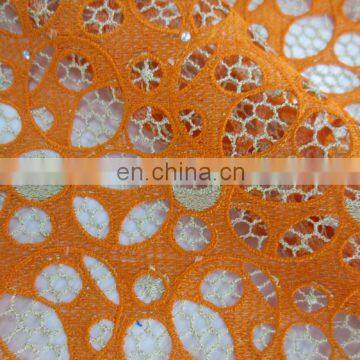 African Wedding Chemical LaceNigeria Party Dress LaceWholesale Guipure Lace Round Shape photo-2