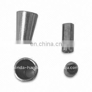 Metal stopper for garments