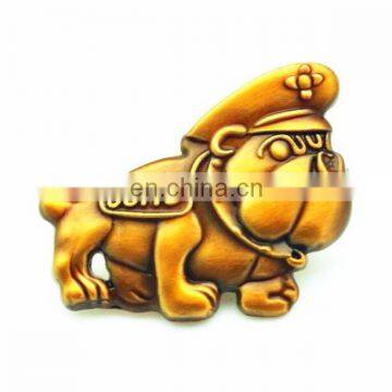 TOP QUALITY FACTORY PRICE CUSTOMER DESIGN DOG ANTIQUE GOLD ANIMAL LAPEL PIN