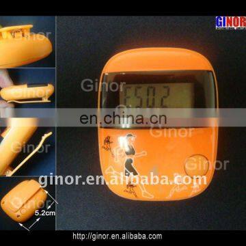 digital pedometer with calories burnt indication