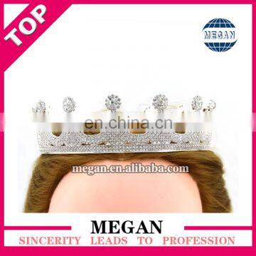 Bridal Wedding Prom Princess Rhinestone Crystal Circle Crown Manufacturers photo-2