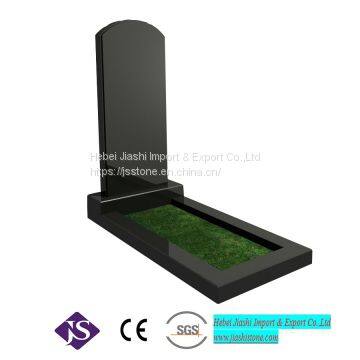 Shanxi Black Granite Wing Headstone