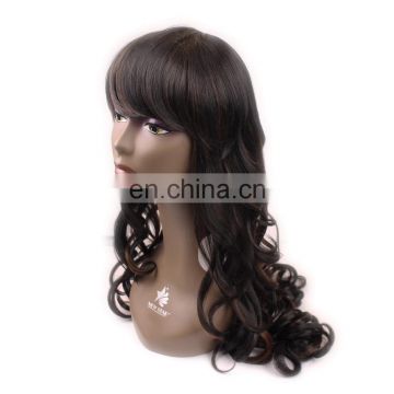 alibaba express Fashionable lone wavy Synthetic beyonce hair Wig for black women