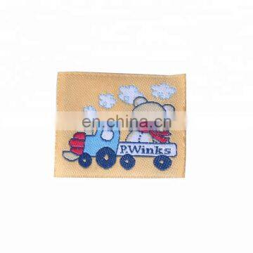 Clothing satin garments labels textil woven fabric embroidered label