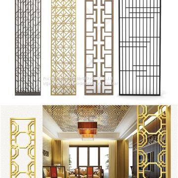 Customized Decorative Interior Stainless Steel Mirror Room Divider Screen