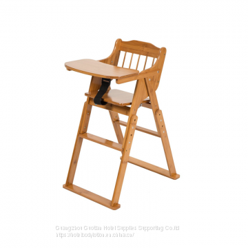 Kidz Wooden High Chair Jumbo Bear Highchair Timber Toddler Baby Beech Fold