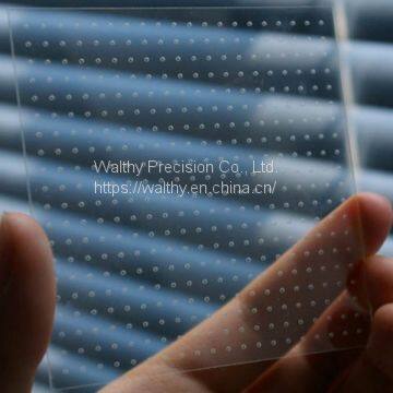 Glass/quartz/sapphire Parts, Substrate, via and Blind Holes Drilling, no Chipping Cut photo-3